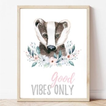 Постер за детска соба со јазовец | Poster za detska soba so jazovec