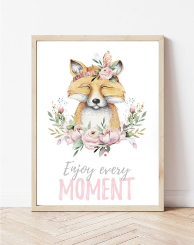 Постер за детска соба со лисица | Poster za detska soba so lisica