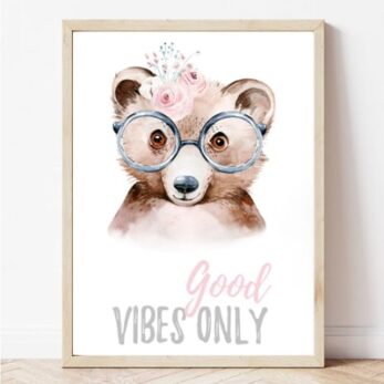 Постер за детска соба со мече | Poster za detska soba so mece