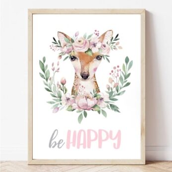 Постер за детска соба со елен | Poster za detska soba so elen