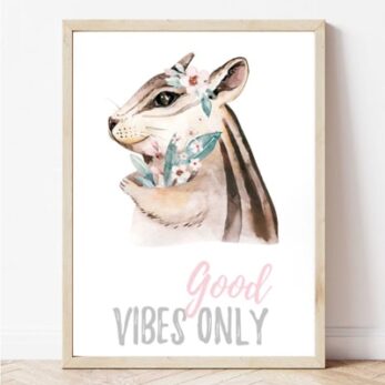 Постер за детска соба со верверичка | Poster za detska soba so ververicka