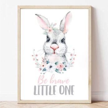 Постер за детска соба со верзајче | Poster za detska soba so zajce