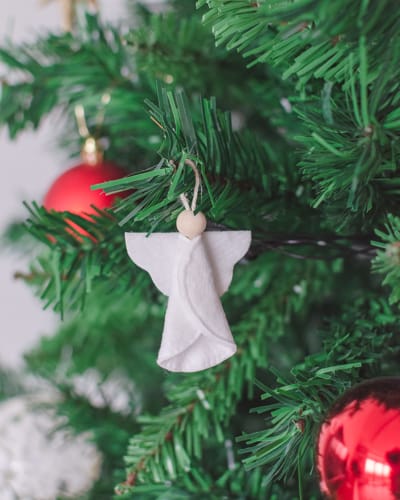 Lampion angelce na elka napravi sam